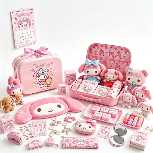 Cinnamoroll Champagne Pink Heart Mini Suitcase - 14 Inch
