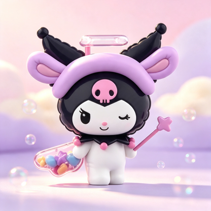 Cute Character Figurine Collectible Toy with Colorful Bead Accessories