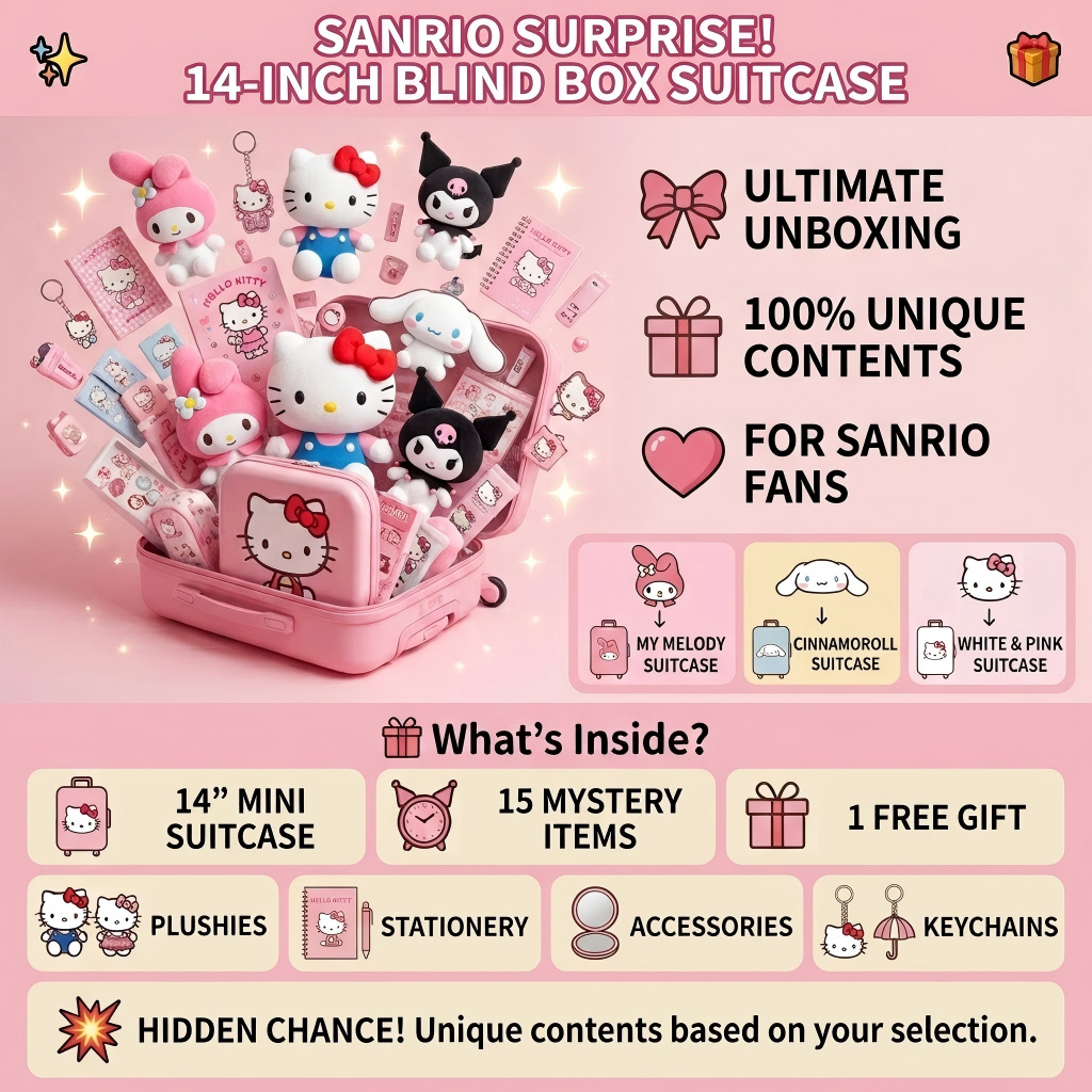 Plush Surprise Suitcase Gift Set – 14" Edition