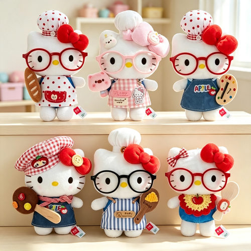 Cute Cartoon Plush Collectible Dolls, Soft Stuffed Figure for Display &amp; Gift